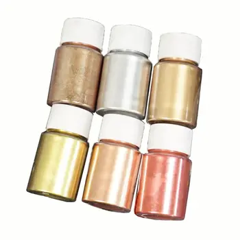 6 Värvi 10g Peegel Marmor Metallik Vaik Pigment Kit Pearl Pulber Epoksüvaik Värvaine Glitter Vaik Värvi Ehted Tegemine