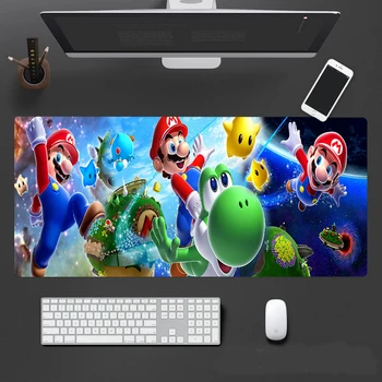 Mario Mouse Pad Arvuti Uus hiirepadi Armas Looduslik Kautšuk Kawaii Kunsti Gamer Anti-slip siseministeeriumi Teenetemärgi Klaviatuuri Pad