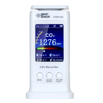 SMART SENSOR CO2 Mõõtja Multifunktsionaalne õhukvaliteedi Monitor Gaasi Detektor Temperatuur Niiskus Jälgida 80000 Rühmade Andmete Logija