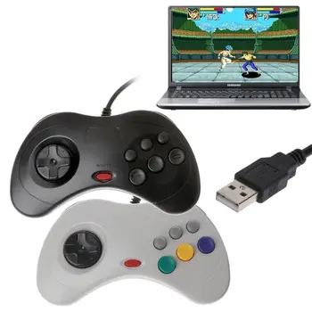 USB-Klassikaline Gamepad Töötleja Traadiga Mäng Töötleja Joypad jaoks sega Saturn TK