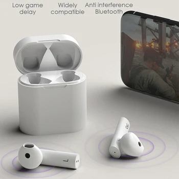 JFWEN MIR 6 TWS 5.0 Bluetooth Kõrvaklapid Juhtmeta Kõrvaklappide Stereo-Peakomplekti sport Earbuds koos aku kast nutitelefoni