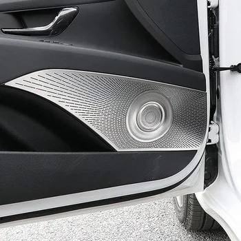 Auto Tarvikud 4tk Auto Uks Heli Kõlar Decor Kate Valjuhääldi 3D Sisekujundus Kleebise jaoks Hyundai Elantra CN7 2021