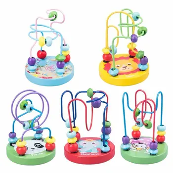 Laps Montessori Haridus Matemaatika Puidust Mänguasi mini Ringid Rant Traat Maze vuoristorata arvelauaga majake Puzzle mänguasjad, Lapsed, Poiss, Tüdruk Kingitus