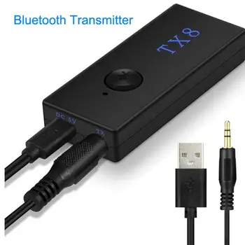 TX8 Traadita Bluetooth-Saatja-Vastuvõtja Adapter-Stereo-Audio-Muusika Adapter 3.5 mm Audio 2 In 1 TV Kõrvaklappide TK