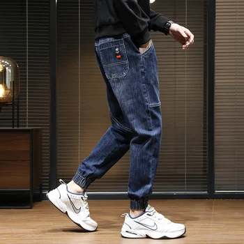 2021 Hip-Hop Teksad Meestele Streetwear Haaremi Püksid Dsq Teksad Kpop Jogger Korea Stiilis Püksid Mens Fashion Denim Liiga Riided