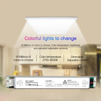 Kuum TTKK Miboxer PL5 40W RGB+CCT LED Paneeli Valgus Juhi 2.4 G Traadita Smart Panel pult