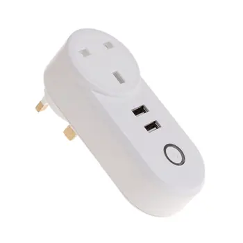 Smart Pistik WiFi Kaugjuhtimispult UK Pesa Taimeri USB-Pordi Nr Rummu Energiasäästu Kasutada