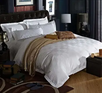 48 Viis Tärni Hotelli cotton satin Luksuslik valge hotel voodipesu, päevatekid elegantne voodipesu komplekt tekikott Kuningas Kuninganna suurus