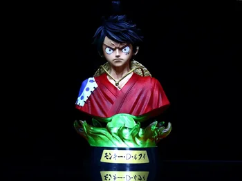 Anime Luffy One Piece Kimono Ver. Pea Büst Portree GK Tegevus Joonis Kuju Laekuva Mudel