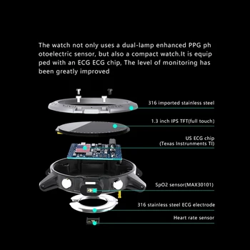 P8 Smart Watch PPG EKG Täis Vajutage HD Sn Smartwatch koos Kaamera Fitness Tracker Multi Sport Nutikas Käevõru