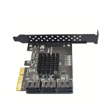 Trassi Kaart PCIe 4X 1X SATA Kaart 6 Sadama SATA3 6Gb.0 PCIE Kaart PCIe SATA Kontroller laienduskaardi 6 SATA Kaabel Chia Kaevandamine