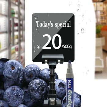 5 Tk Puu-Hind Vitriin Supermarket Veekindel Kustutatavad Kriit Juhatuse Silt Köögivilja Värske Vee-Toote Reklaam