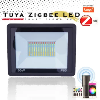 Tuya Zigbee LED Lamp Väljas häälkäskluse Pead Mängu Smart Kõlarid Smart Tulvaprožektor Aia Kaunistamiseks 2021 Uus