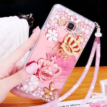 Luksus Tüdruk Pehme TPU Peegel Teemant Kate Puhul Xiaomi Redmi 7A 7 Läikiv Bling Pearl Tagasi Juhul