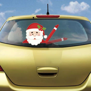 Jõulud Jõuluvana Kleebis Auto Tuuleklaasi Puhasti Tagaklaasi Viipab Kleebised Decor Decal Võtta Xmas Santa Claus Auto Kaunistamiseks