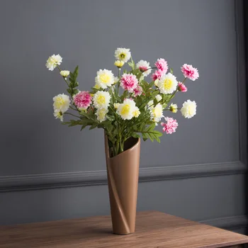 Loominguline Keraamiline lillevaasi Kaasaegseid Põhjamaade Taim Disaini Esteetiline Lihtne Tabel Vaas Magamistuba Deco Maison Kodu Kaunistamiseks DF50HP