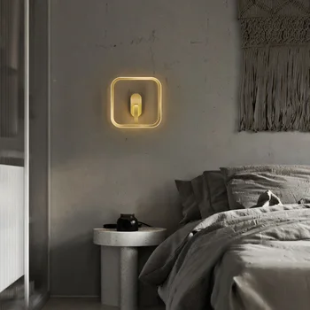 Kaasaegne led glass ball mirror light seina tuled seina lamp läige lampara viilutatud kõrval lamp elutuba lamp