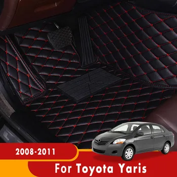 Toyota Yaris 2011 2010 2009 2008 Auto Põrandamatid Kohandatud Dekoratiivsed Vaibad Suu Voodriga Kate Ees Taga Padjad, Salongi Osad