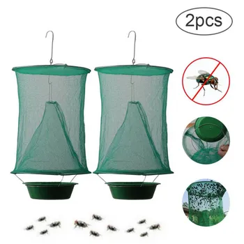 Kokkuklapitavad Rippuvad Rohelised Fly Trap #roheline Net + Pot (ilma Sööt) # 10 Komplekti Moekas, praktiline ja vastupidav putukate lõksu coollest