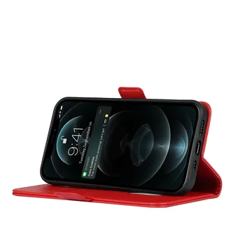 Nahast Kaitse Case for iPhone 11 12 Pro Max XR X XS SE 2020 6 7 8 Plus Coque Klapp Rahakoti, Telefoni Kate-Kaardi Pesa Põrutuskindel