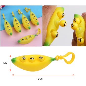 Banaanid Stressi Fidget Mänguasjad Naljakas Banaan Võtmehoidja Stressi Leevendavat Lõhnav Super Autism Leevendust Lapsed Pigistada Mänguasi Antistress Käsi