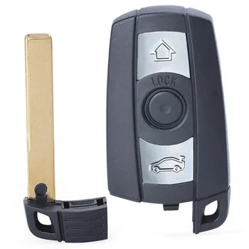 DIYKEY Keyless-Go Smart Remote Auto Võti 315 / 868MHz PCF7953 Fob 3 Nuppu, BMW 1 3 5 Seeria, X5 X6 2006-2011 FCCID: KR55WK49125