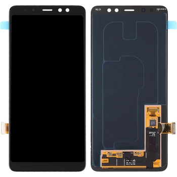 Algne LCD Ekraan ja Digitizer Täis Assamblee Galaxy A8+ (2018) / A730(Must)
