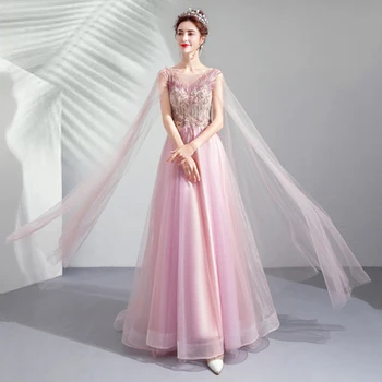 Roosa õla loor profileerimine tikandid pikk kleit vintage keskaja Renaissance kleit printsess Victoria kleit