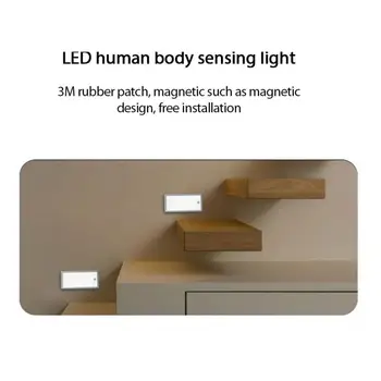 Kerge Garderoob Lambi Laadimine Induktsioon LED Lamp Inimese Keha Induktsiooni Öö Valguses Motion Sensing avariivalgustus