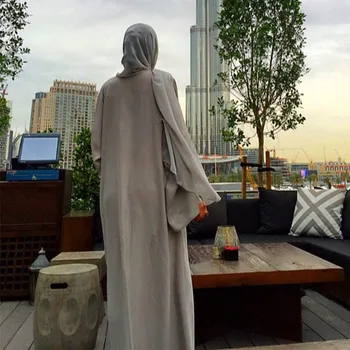 Käsitsi Valmistatud Ehitud Profileerimine Avatud Abaya Moslemi Naiste Kleit Mood Katfan Dubai Kimono Islami Abaya Palve Teenuse Riided