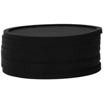Silikoon Musta Juua Rannasõidulaevade Komplekt 8 Non-slip Ring Pehme Õhuke ja Vastupidav, Lihtne Puhastada Must