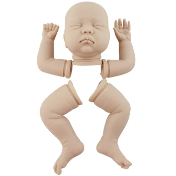 22inch Pehme Silikoon Baby Lõpetamata Täis Peaga Jäseme Uuestisündinud Nukk Kit DIY Hallituse Simulatsiooni Kingitus Realistlik Tarvikud Värvimata