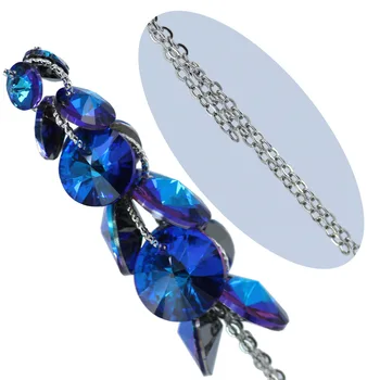 Korea fashion väike värske pikk sinine kristall kõrvarõngad temperament mitmekülgne Tutt Kõrvarõngad väliskaubanduse kõrva tarvikud