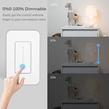 Wifi Smart Dimmer Lüliti Ventilaatori Kiiruse Kontroller ühildub Alexa Google ' i Kodu kaugjuhtimine Ühe Poolusega Neutraalne Traat