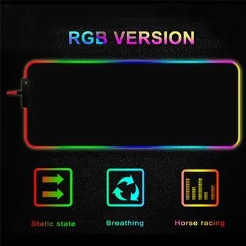 Cartoon Armas Rgb Mouse Pad XXL Arvuti Klaviatuuri Vaip Pad Mäng Tarvikud LED-PC Ühendus Pad-USB-Gaming Tabel Mouse Pad