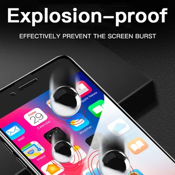 Kaitsev karastatud klaas iphone 7 8 plus X-XR, XS max 11 12 pro Max klaasi kohta iphone 6 6s 7 8 screen protector glass