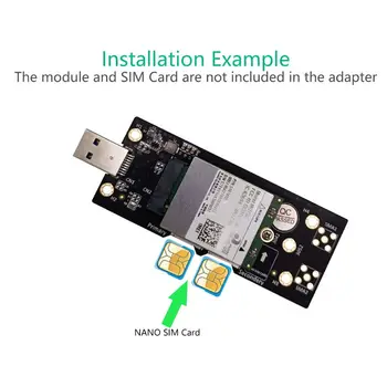 M. 2 Võtit B USB 3.0 Adapter Ärkaja Kaart Lauaarvuti, koos Dual SIM-Kaardi Pesa Pistiku WWAN/LTE-2/3/4G 5G Moodul