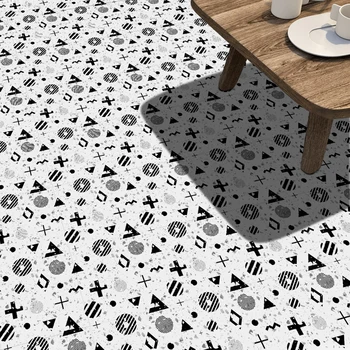 Põrandaplaatide kleebis kaasaegse loomingulise sümbol kodu maa lihtne renoveerimine isekleepuvad kulumiskindel