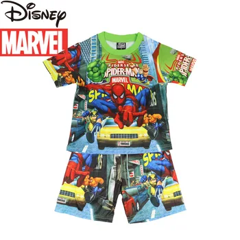 Marvel Spiderman Kapten Ameerika (Iron Man Avengers Laste Poiste Pidžaama Lühikesed Varrukad Komplekt Baby Homewear Boutique Lapsed Riided