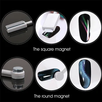 Nail Art DIY Vahend Single/Double Headed Magnet Plaat Kõigi Magic 3D Kassi Silmad Magnetiga Pliiats Küüned Geeli poola Vahendid M88