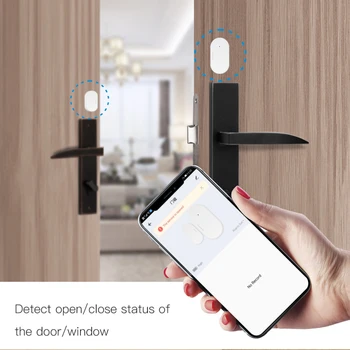 Tuya Bluetooth Smart Akna, Ukse Andur-Detektori reaalajas Jälgida Smart Home Security Alarm Süsteem Ukse Magnet Hoiatus