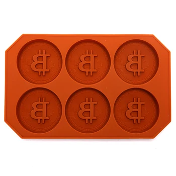 Multifunktsionaalne Bitcoin Vormimise Šokolaadi Puding Vormimise Cube Diy Küpsise Kook Mall Tihend Silikoonist Jää Restid