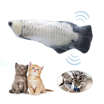 Laadimine USB Simulatsiooni Kala Kassi Mänguasi Naljakas Interaktiivne Lemmikloomad Kassid Catnip Mänguasjad Cat Ideaalne Hammustamine Närimine Lööd