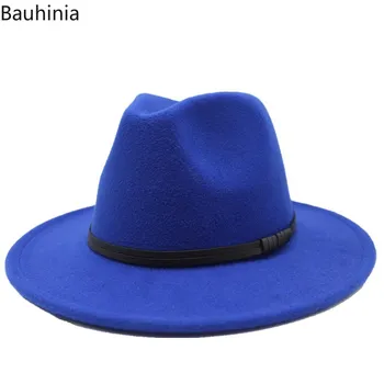 Uus Mood Vintage Naised Mehed Lai Nokk Outback Müts Panama Jazz Müts Tundnud Fedora Mütsid Kauboi Müts Kiriku Ristiisa Sombrero Mütsid