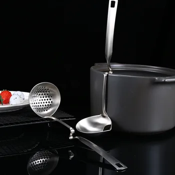 Visuaalne Touch Roostevabast Terasest Määre Lõksu Õli Supp Eraldamine Lusikas Köök Filter Colander Hot Pot Isolatsioon Õli Lusikas