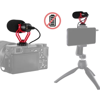 Kaamera Mikrofon Super-Cardioid Suunatud Kondensaatori Video Müra Vähendamise Mikrofon Sony, Canon, Nikon, Fuji DSLRs