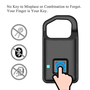 Sõrmejälje-Lukk, Veekindel Smart Biomeetriliste võtmeta lukustus Sõidu-Lock Security Lock Kooli Kappi, Jõusaal, Seljakott ZW07