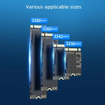 10Gbps kiire Blueendless USB-3.1 Tüüp-C SSD Ruum Docking Station Ühe-Bay M. 2 SATA NVME Solid State Drive Lugeja