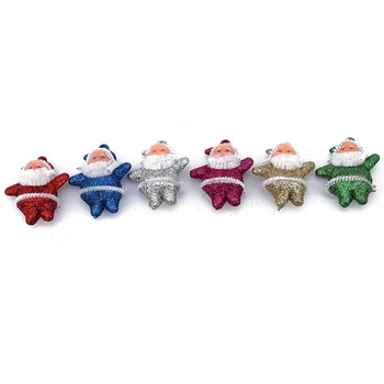6 Tk Muti-Värv Santa Claus Nukud Pentants Mini Jõulupuu Tilk Kaunistused Rippuvad Kaunistused Koju Uue Aasta Kingitused