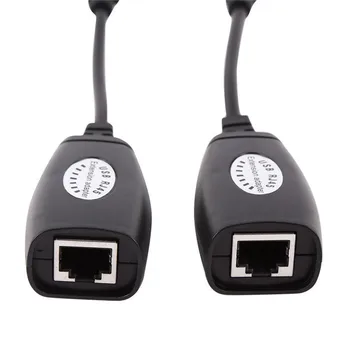 Ethernet Extender USB 2.0 Meeste ja Naiste Cat6 Cat5 RJ45 LAN Ethernet Võrgu Extender Repeater Adapter Converter Cable